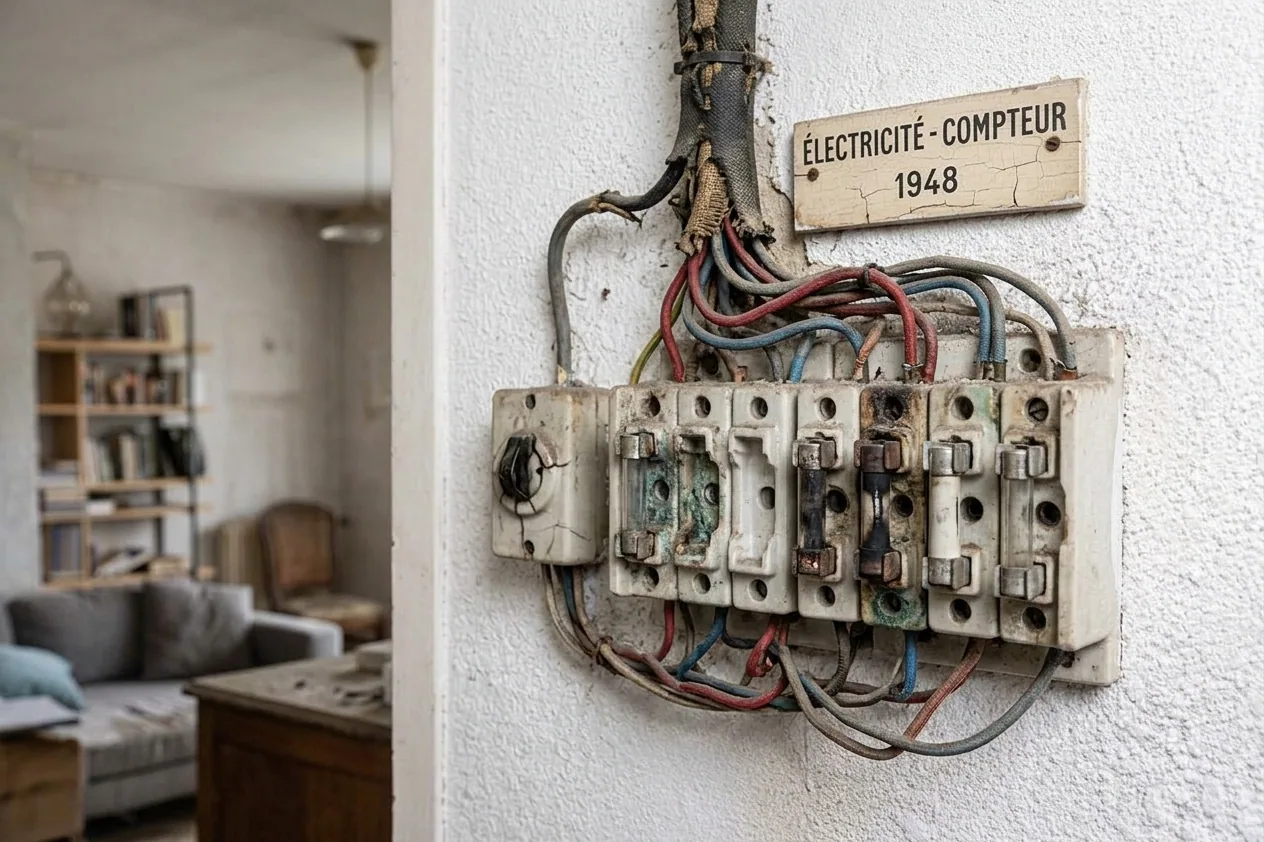 Électricien à Champigny-sur-Marne — avant (chantier 1)